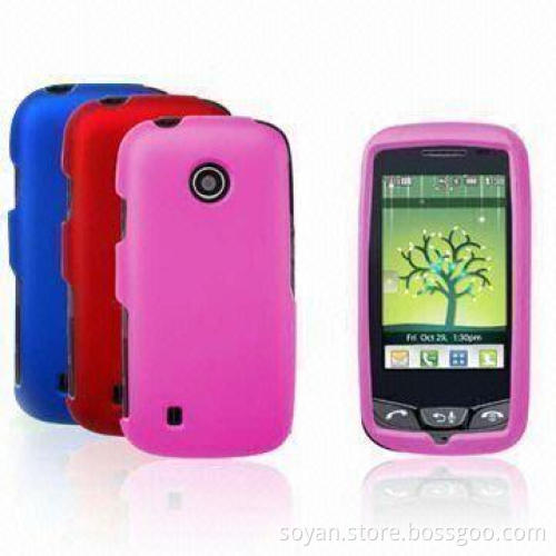 Rubberized non-toxic hard plastic case for LG UN270 mobile phone with different colors available